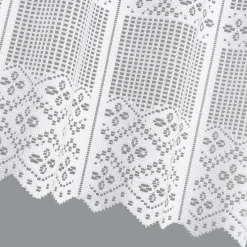 Gerster Jaquard-Bistrogardine weiß