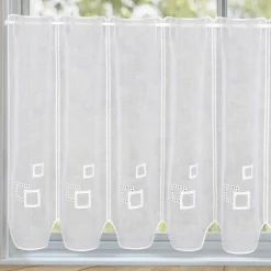 Gerster Schlaufen-Bistrogardine weiß