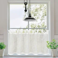 Gerster Schlaufen-Bistrogardine weiß