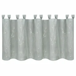 Gerster Schlaufen-Bistrogardine grau