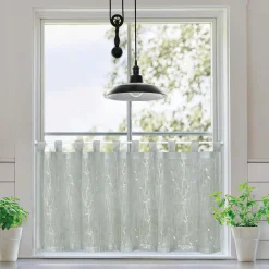 Gerster Schlaufen-Bistrogardine grau