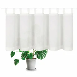 Gerster Schlaufen-Bistrogardine weiß