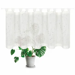 Gerster Schlaufen-Bistrogardine weiß