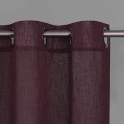 Gerster Ösenvorhang, uni, bordeaux rot