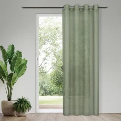 Gerster Ösenvorhang, uni, grün grün