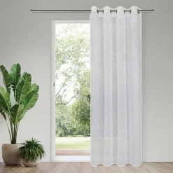 Gerster Ösenvorhang, uni, offwhite weiß