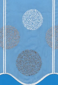 Gerster Stick-Bistrogardine grau