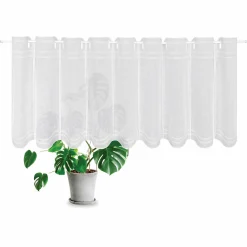 Gerster Stick-Bistrogardine weiß