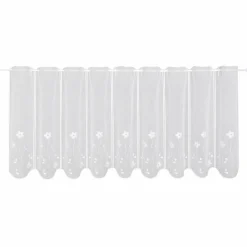 Gerster Stick-Bistrogardine weiß