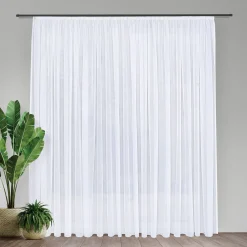 Gerster Store Effekt-Voile recycelt weiß