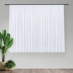 Gerster Store Effekt-Voile recycelt weiß