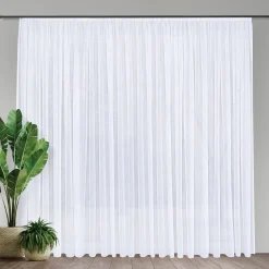 Gerster Store Effekt-Voile recycelt weiß