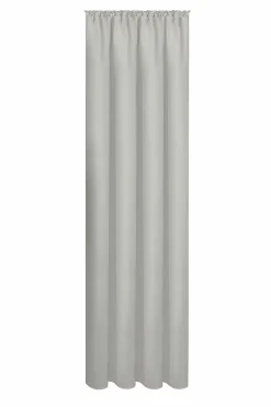 Gerster Vorhang mit Band u. Tunnelzug grau