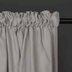 Gerster Vorhang mit Band u. Tunnelzug grau