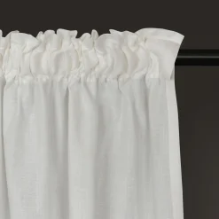 Gerster Vorhang mit Band u. Tunnelzug weiß