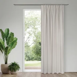 Gerster Vorhang mit verd. Schlaufen grau