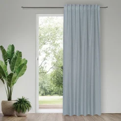 Gerster Vorhang mit verd. Schlaufen grünblau