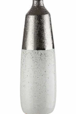 Gilde Vase 37,5cm silberfarben