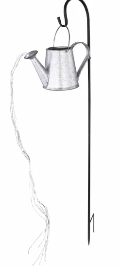 Globo Akku-Solarleuchte 80flg silberfarben