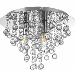 Globo Deckenleuchte 3flg grau