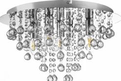 Globo Deckenleuchte 5flg grau