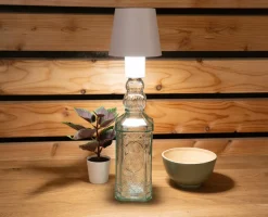 Globo LED - Akku - Flaschenleuchte weiß