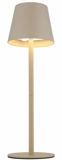 Globo LED - Akku - Tischleuchte 1flg gelbmehrfarbigbraun