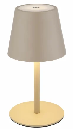 Globo LED - Akku - Tischleuchte 1flg gelbmehrfarbigbraun