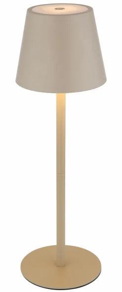 Globo LED - Akku - Tischleuchte 1flg gelbmehrfarbigbraun