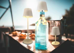 Globo LED - Akku - Tischleuchte 1flg gelbmehrfarbigbraun