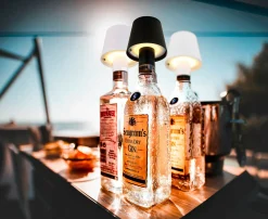 Globo LED-Akku-Flaschenleuchte 1flg graumehrfarbig