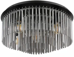 Globo LED-Deckenleuchte 5flg schwarz