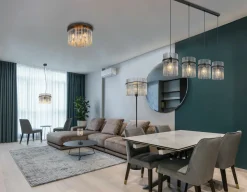 Globo LED-Deckenleuchte 5flg schwarz