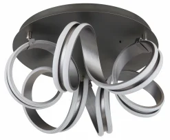 Globo LED-Deckenleuchte 1flg graumehrfarbig