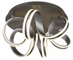 Globo LED-Deckenleuchte 1flg graumehrfarbig