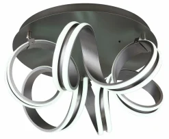 Globo LED-Deckenleuchte 1flg graumehrfarbig