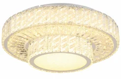 Globo LED-Deckenleuchte 1flg silberfarbentransparent