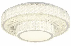 Globo LED-Deckenleuchte 1flg silberfarbentransparent