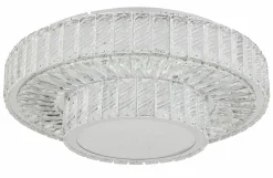 Globo LED-Deckenleuchte 1flg silberfarbentransparent
