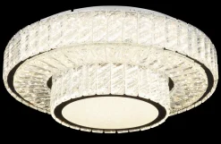 Globo LED-Deckenleuchte 1flg silberfarbentransparent