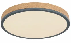 Globo LED-Deckenleuchte rund 1flg graumehrfarbigbraun