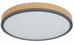 Globo LED-Deckenleuchte rund 1flg graumehrfarbigbraun