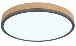 Globo LED-Deckenleuchte rund 1flg graumehrfarbigbraun