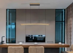 Globo LED-Hängeleuchte 1flg graumehrfarbigbraun