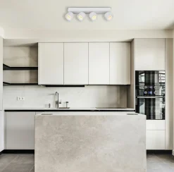 Globo LED-LED Strahler 4flg weißtransparent