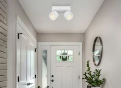 Globo LED-LED Strahler 2flg weißtransparent