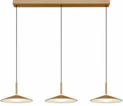 Globo LED-Pendelleuchte 1flg beigegelb