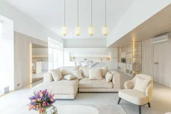 Globo LED-Pendelleuchte 4flg orangemehrfarbigschwarzgoldfarbengelb