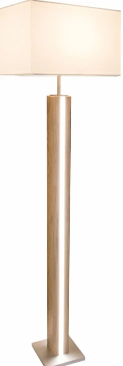 Globo LED-Stehleuchte 2flg braunbeige