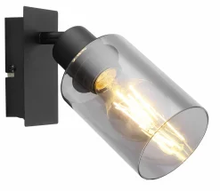 Globo LED-Strahler 1flg schwarz